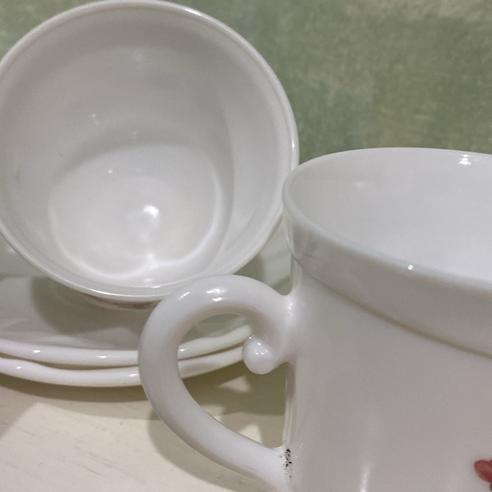 Florentine by Arcopal, 2 vintage tea/coffee cups and saucers - Picture 7 of 11